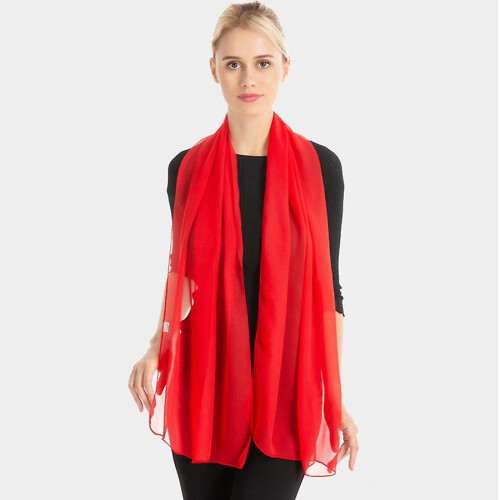 (Pink) Apparel Silk Scarf Shawl 2