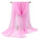 (Pink) Apparel Silk Scarf Shawl 4