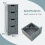 Costway Floor Storage Bathroom Cabinet w/ 4 Drawers Freestanding Storage Grey 2