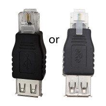 Usb 2.0 To Rj11, Usb A Female To Telephone Network 6p2c Rj11 Male Plug Adapter