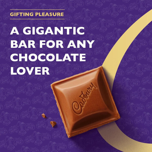 Cadbury Cadbury Dairy Milk Chocolate Gift Bar, Extra - Large 850 g 1
