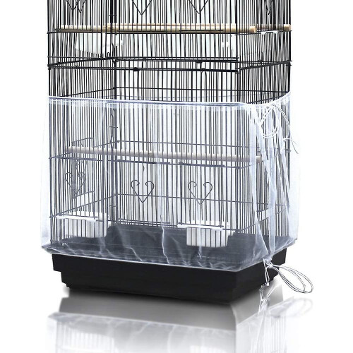 Universal Birdcage Cover Seed Catcher Mesh Parrot