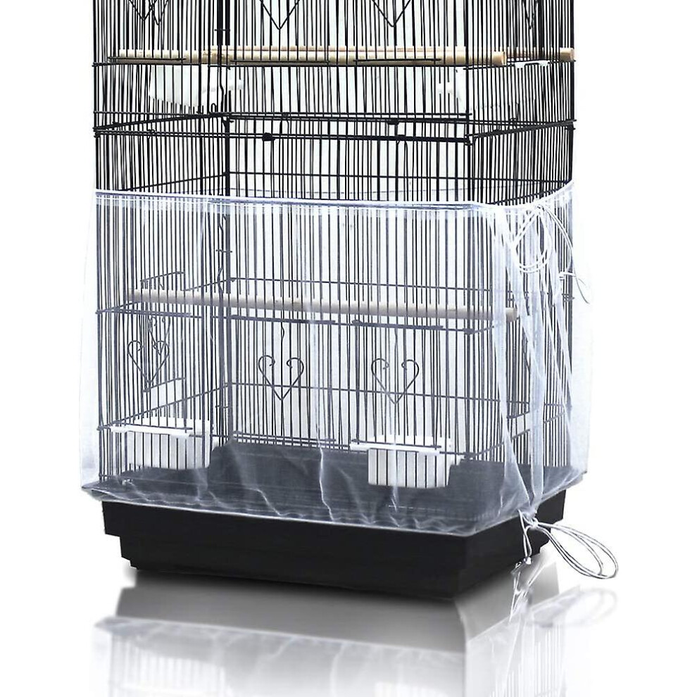 Universal Birdcage Cover Seed Catcher Mesh Parrot
