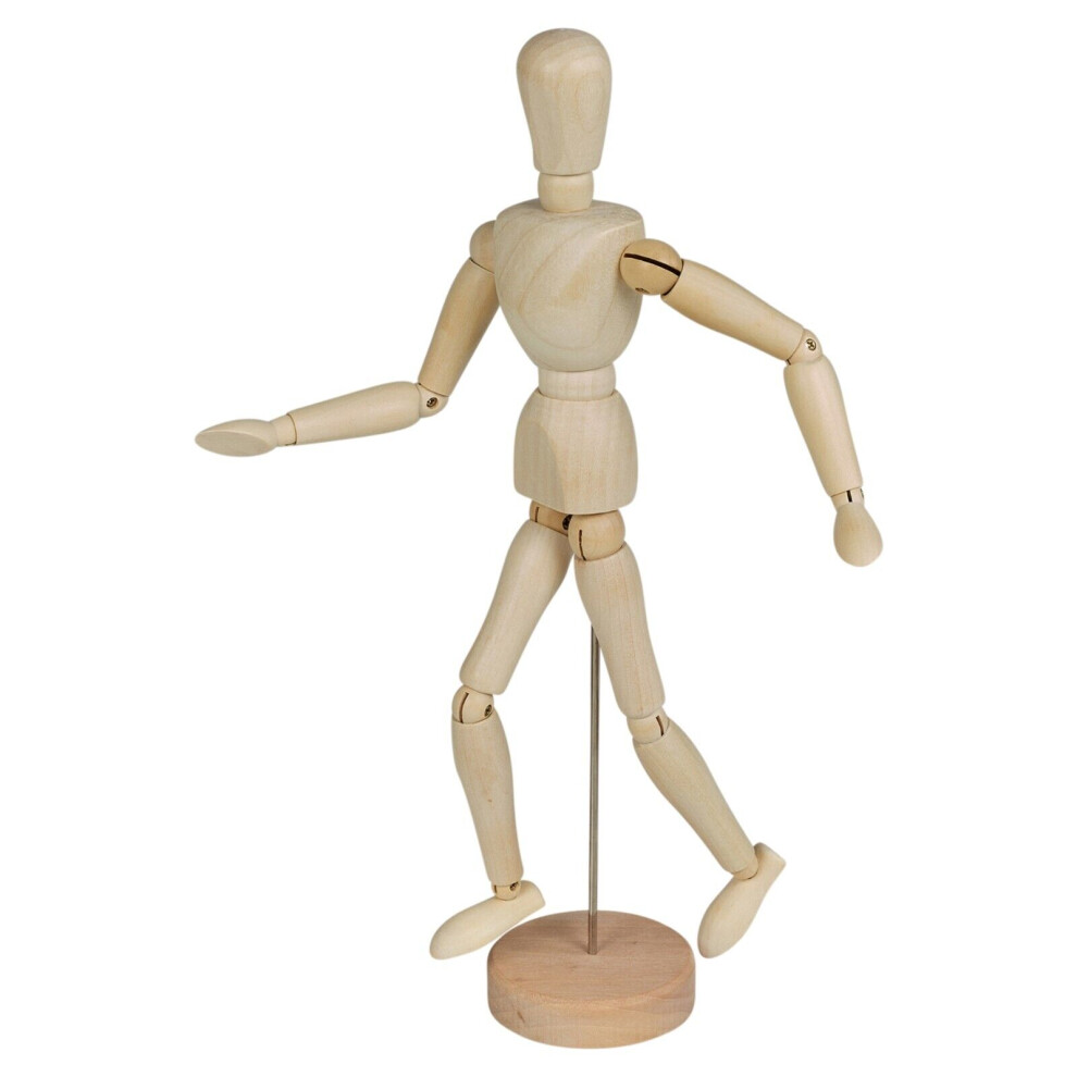 Urbn Living 33Cm Wooden Manikin Mannequin Adjustable Flexible Limbs Figure Artist Drawing