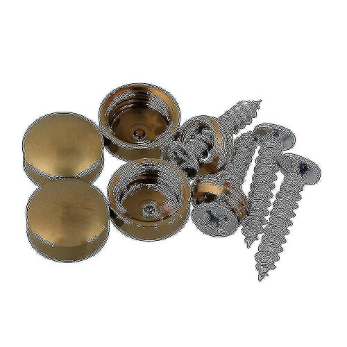 8pcs 10mm Gold Brass Screw Head Mirror Nails 1