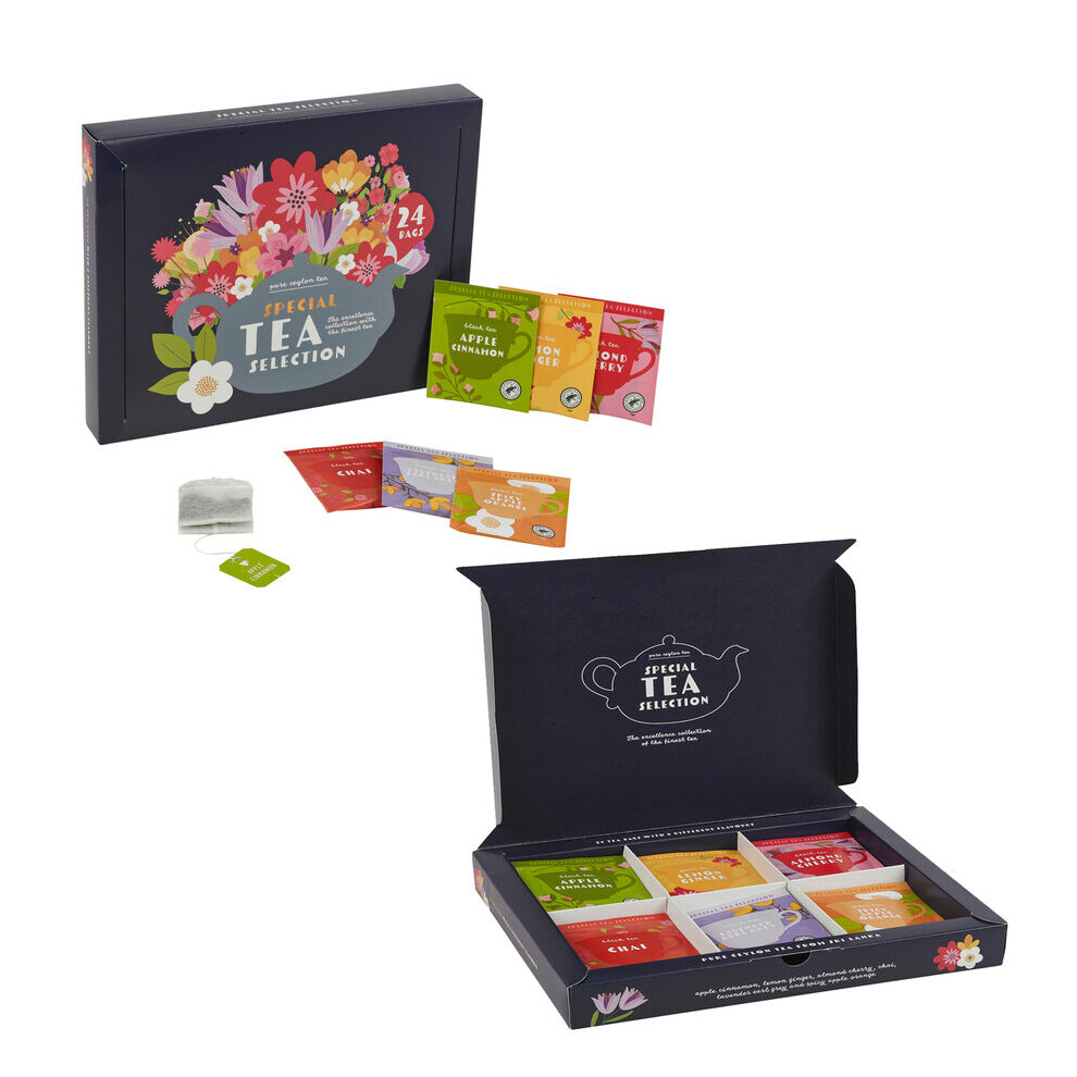 2 Boxes-Special Gift Box Tea Selection 24 Tea Bags 6 Different Flavours