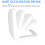 Square Shape Toilet Seat Universal Durable Loo Seat Simple Top Fixing Adjustable Hinges Anti-Bacterial 5