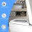 Square Shape Toilet Seat Universal Durable Loo Seat Simple Top Fixing Adjustable Hinges Anti-Bacterial 8