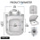 Square Shape Toilet Seat Universal Durable Loo Seat Simple Top Fixing Adjustable Hinges Anti-Bacterial 2