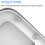 Square Shape Toilet Seat Universal Durable Loo Seat Simple Top Fixing Adjustable Hinges Anti-Bacterial 10
