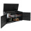 Costway PE Wicker Storage Box 330L 2-Tier with Lid & Front Doors Black 1