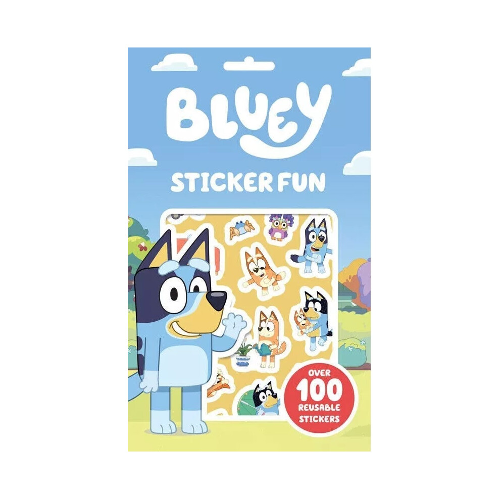 Bluey Children's Activity Stickers Fun Book Reusable Stickers Multicoloured