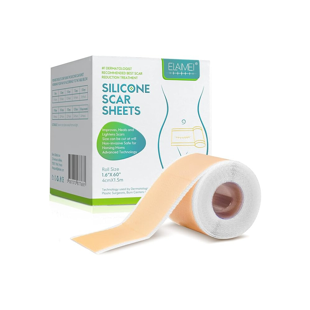 Silicone Scar Sheets, Medical Silicone Easy-Tear Gel Tape Roll