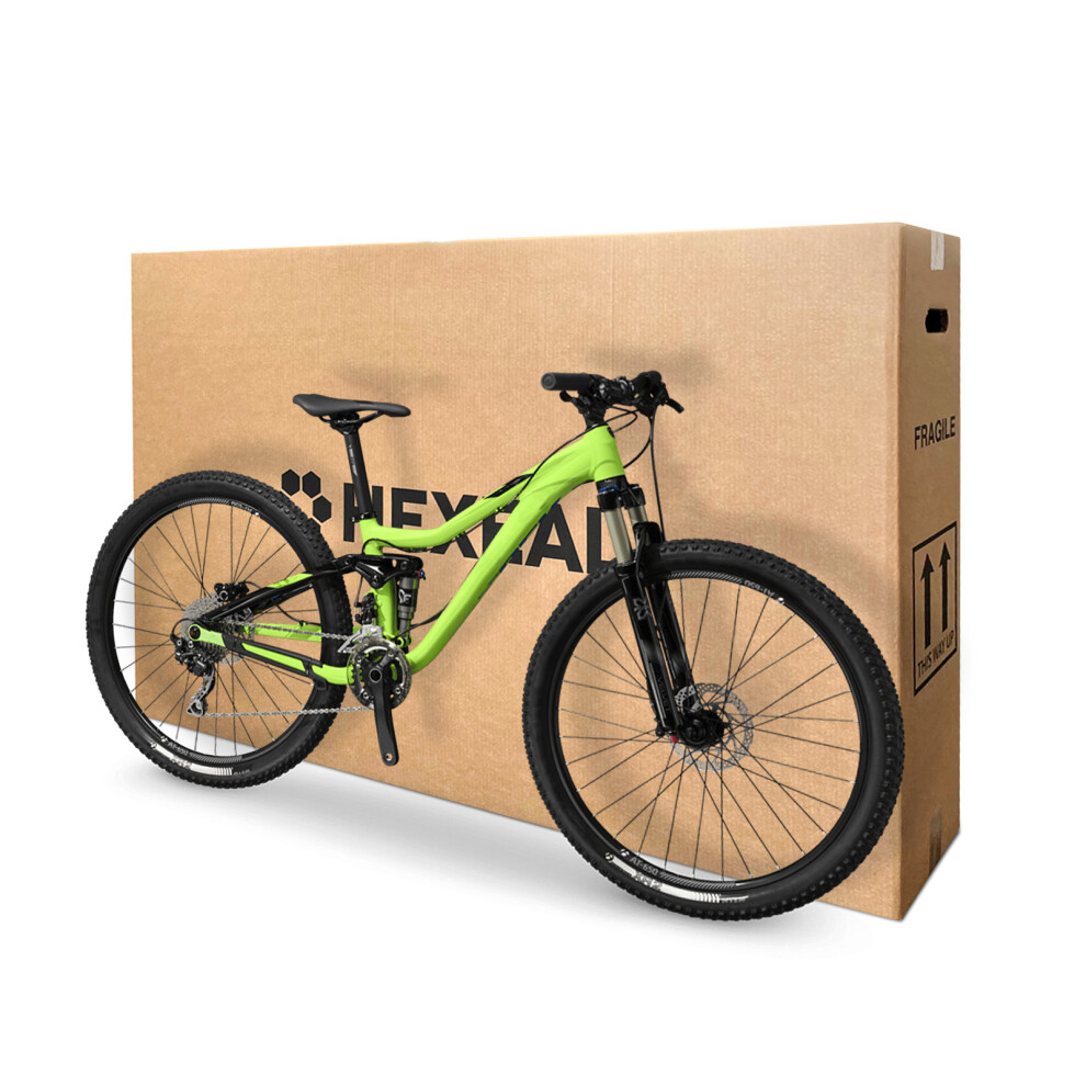 Hexeal 132cm x 24cm x 80cm Cardboard Bike/55'' TV Box | Removal & Storage Box, Extra Strong, 100% Recyclable & 100% Compostable