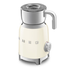 Smeg MFF11CRUK Induction Milk Frother, 6 Programs, 500W, 600ml Stainless Steel Jug, Cream