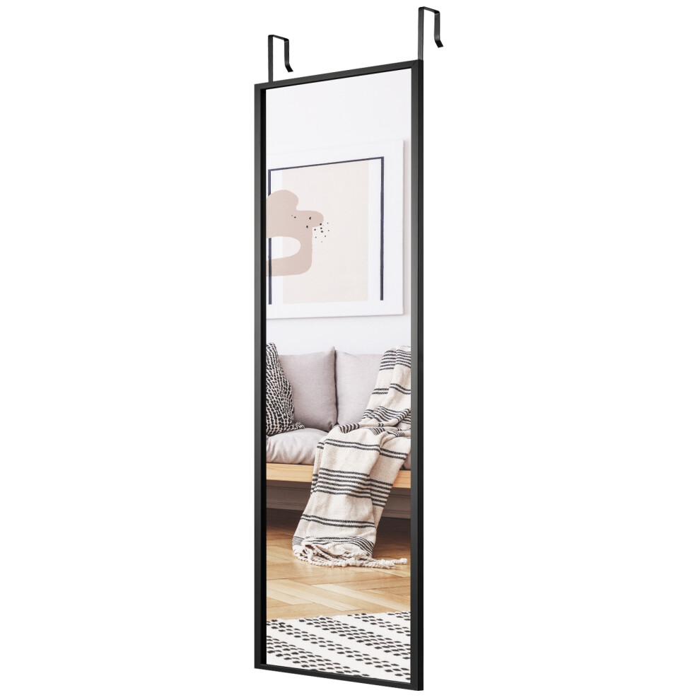 Full length Mirror for Wall & Door w/ 2 Sets of Adjusting Height