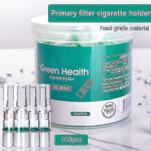 100pcs Disposable Tobacco Cigarette Filter Smoking Reduce Tar Filtration