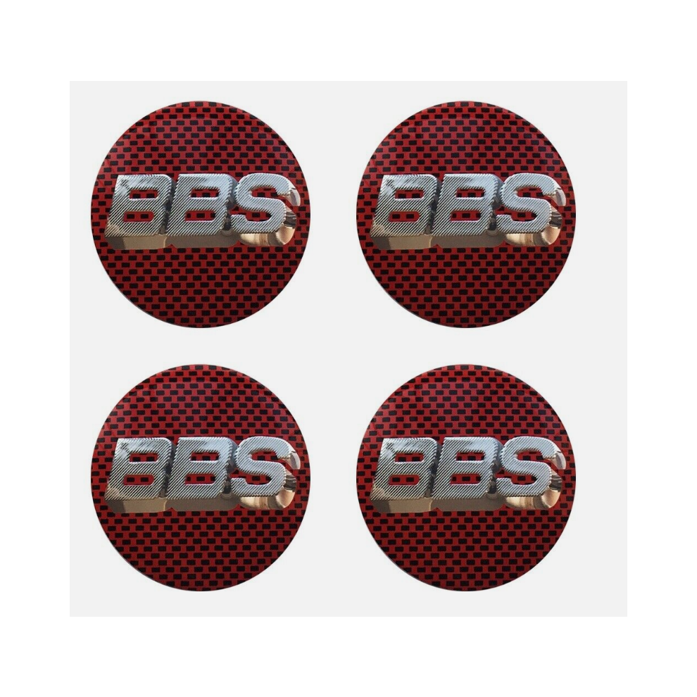 (56mm - BBS (Grid Red Silver)) 4pcs 50mm/56mm/65mm/70mm BBS Logo Car Wheel Center Hub Cap Emblem Badge Stickers for Sport-image-OPC-PDR2F79-NEW