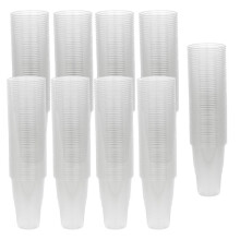(500 Cups) 568ml Clear Strong Plastic Full Pint Glasses Disposable Reusable Party Cups UKCA