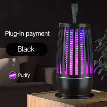 (Black plug) 2023 New Electric Shock Mosquito Killer Lamp Usb Fly Trap Zapper Insect Killer Repellent