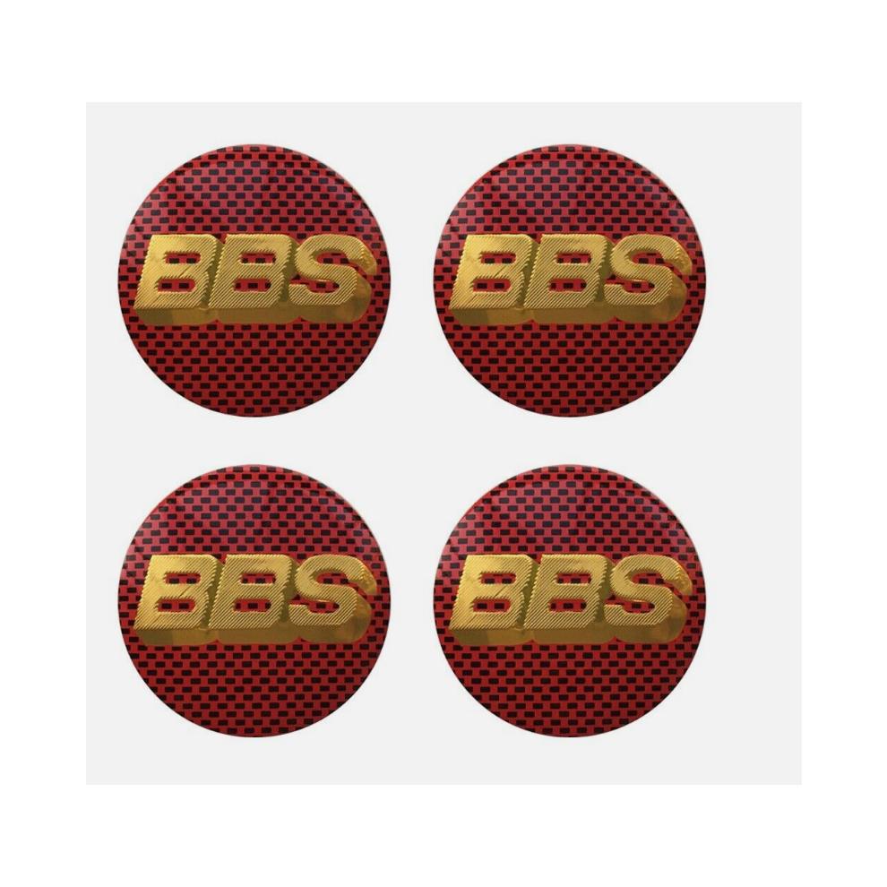 (65mm - BBS (Grid Red Gold)) 4pcs 50mm/56mm/65mm/70mm BBS Logo Car Wheel Center Hub Cap Emblem Badge Stickers for Sport-image-OPC-PDR2F7X-NEW
