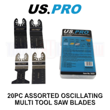 US PRO Tools 20pc Assorted Oscillating Multi Tool Saw Blades 9222