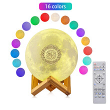 (SQ-510) APP Function Quran Speaker LED Touch Night Light Moon Lamp Koran Player