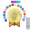 (SQ-510) APP Function Quran Speaker LED Touch Night Light Moon Lamp Koran Player 1
