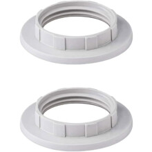 3 Pcs Metal Lamp Shade Reducer Ring, For Es/e27 To Bc/b22 Plate Light Fitting Lampshade Washer Adaptor Converter  (white-2)