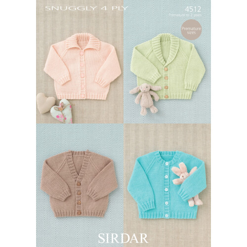 (4512) Copy Sirdar Patterns For 12 Months,Premature 3year 2