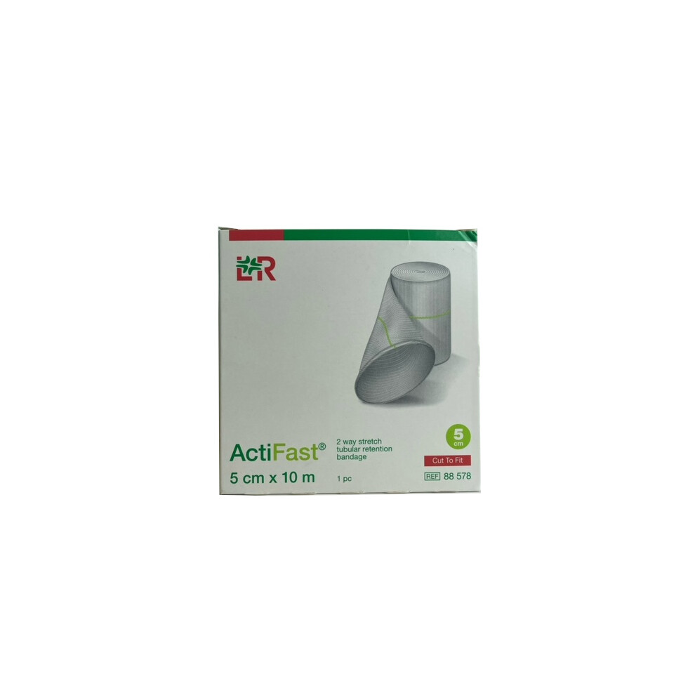 Acti-Fast Green 5Cm X 10M 2 Way Stretch Tubular Bandage