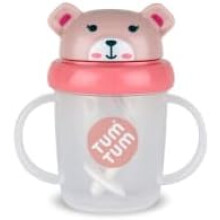 TUM TUM Tippy Up Free Flow Sippy Cup (No Valve), Sippy Cup for Toddlers, 200ml, BPA Free (Betsy Bear S3)
