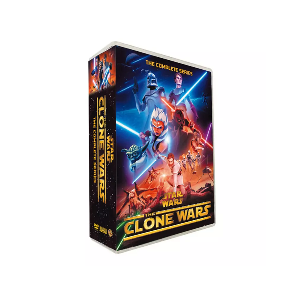 Henghechang Star Wars[Dvd] The Clone Wars Season 1-7 Dvd Complete Series 25-Disc