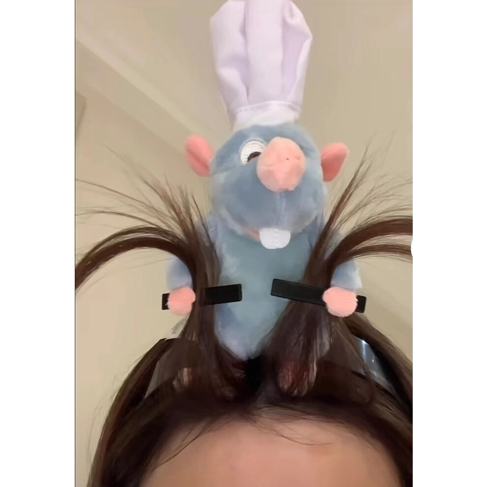 (Remy) Captain Eugene H Armor Abs Krabs Ratatouille Cartoon Doll Headband Clip Plush