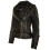 (M) Women's Black Leather Biker Brando Motorcycle Jacket 3