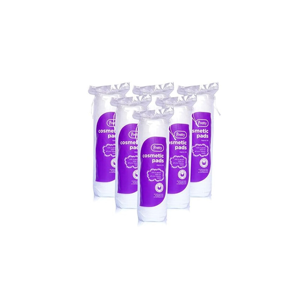 480 Cosmetic Smooth 100% PURE COTTON Wool Pads Discs Face Nails Make up Manicure
