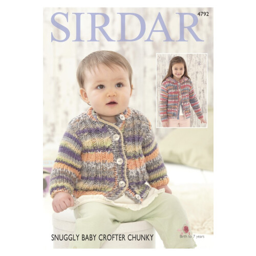 (4792) Copy Sirdar Patterns Birth To 7 Years Kid Cardigan 2