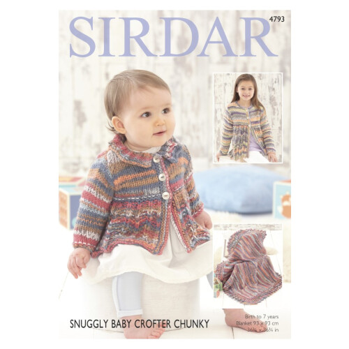 (4793) Copy Sirdar Patterns Birth To 7 Years Kid Cardigan 2