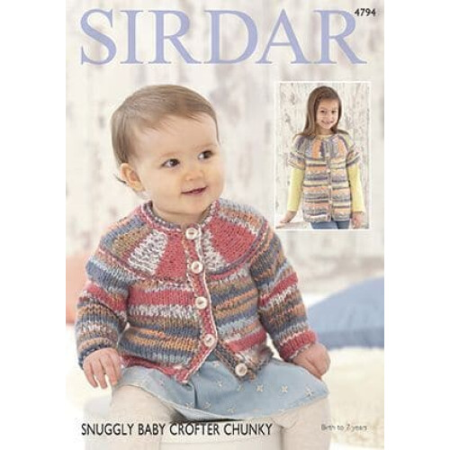 (4794) Copy Sirdar Patterns Birth To 7 Years Kid Cardigan 2