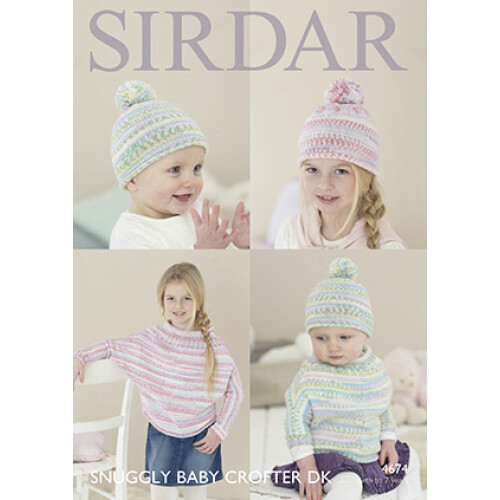 (4674) Copy Sirdar Patterns Birth To 7 Years Kid Cardigan 2