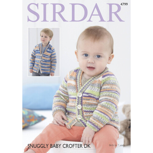 (4799) Copy Sirdar Patterns Birth To 7 Years Kid Cardigan 2