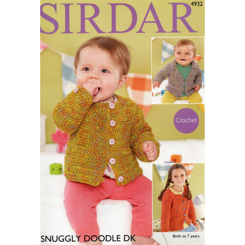 (4932) Copy Sirdar Patterns Birth To 7 Years Kid Cardigan 2