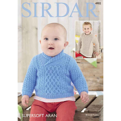 (4902) Copy Sirdar Patterns Birth To 7 Years Kid Cardigan 2