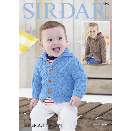 (4900) Copy Sirdar Patterns Birth To 7 Years Kid Cardigan 2