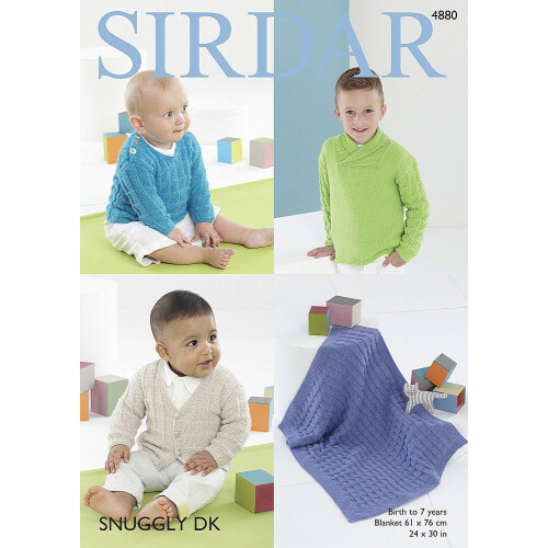 (4880) Copy Sirdar Patterns Birth To 7 Years Kid Cardigan 2