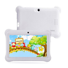 (WHITE) Education Toy 7 Inch Kids Tablet 8GB RAM 1GB for Android 4.4 Quad Core