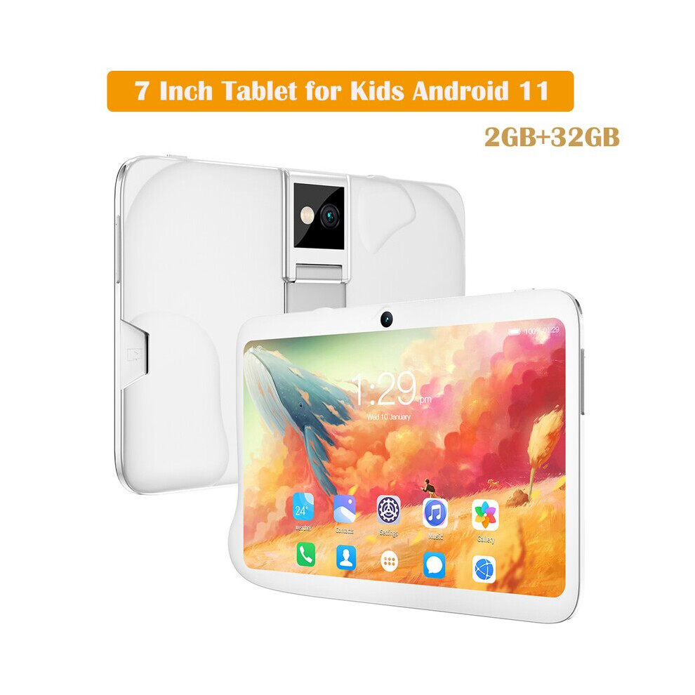 (-Us) Learning Tablet For Kids Android 11 7 Inch 2Gb 32Gb Kids Tablet Toddler Silver 9069499965314