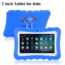 (Blue with bracket) Learning Tablet for Kids Android 10 7 Inch 2GB 16GB Kids Tablet Toddler