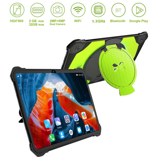 (Green-EU) Android 11 Learning Tablet for Kids 7 Inch 2GB 32GB Kids ...