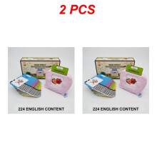(Style B 2pcs) Educational Toys Talking Flash Cards For Children To Speak English Learning